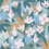 Papier peint panoramique Les Cerisiers Etoffe.com x Claire Prouvost Bleu lescerisiers-ble