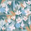 Papier peint panoramique Les Cerisiers Etoffe.com x Claire Prouvost Bleu lescerisiers-ble