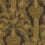 Hollywood Palm Wallpaper Cole and Son Charcoal/Gold 113/1001