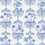 Carta da parati Rousseau Cole and Son Cobalt 99/9037