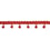 Maya 25 mm Beaded fringe Houlès Piment 33002-9500