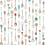 Papier peint Teaspoons Studio Ditte Multicolore teaspoon-wallpaper