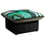 Hopi black stained solid ash ottoman La Chance Vert LC590202