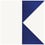 Carreau Alfabetile K Mavi Ceramica Cobalt/Blanc alfabetile_k_20x20
