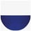 Carreau Alfabetile U Mavi Ceramica Cobalt/Blanc alfabetile_u_20x20