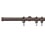 Bouchon 31 rod wall installation kit with rings Houlès Or Rose Brossé T5029-30