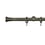 Absis 31 rod wall installation kit with rings Houlès Laiton Patiné T5030-38