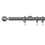 Boule 31 rod wall installation kit with rings Houlès Acier Brossé T5031-31