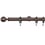 Boule 31 rod wall installation kit with rings Houlès Or Rose Brossé T5031-30
