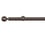 Boule 25 rod wall mounting kit for eyelets Houlès Or Rose Brossé T5038-30