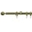 Dome 25 rod wall installation kit with rings Houlès Laiton Poli T5018-12
