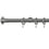 Dome 31 rod wall installation kit with rings Houlès Acier Brossé T5032-31