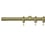 Focus 31 rod wall installation kit with rings Houlès Laiton Mat T5026-2417