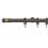Strio 25 rod wall installation kit with rings Houlès Laiton Mat & Or Rose Brossé T5014-3024