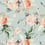 Fleurs fauves Fabric Étamine Bleu pastel 19592643