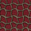 Tessuto Wobble Grid Rubelli Red 30506-2