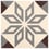 Old Star cement Tile De Tegel french grey, dark chocolate de_tegel_old-star