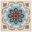 Uma cement Tile De Tegel misty blue, mokka 1382