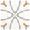 Jua cement Tile De Tegel dandelion, yellow, snow 1022