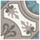 Carreau ciment Old Lilly De Tegel ivory, steel blue de_tegel_old_lily_1