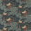 Flying Ducks Fabric Mulberry Red/Blue FD205-V110