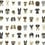 Papier peint adhésif Dog Days Rifle Paper Co. Grey PSW1462RL