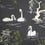 Papier peint Swan Lake Nina Campbell Noir NCW4020-04