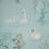 Papier peint Swan Lake Nina Campbell Bleu ciel NCW4020-06