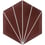 Dandelion cement Tile Marrakech Design Maroon|Pure white Dandelion-maroon/pure white