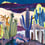 Papier peint panoramique Lanzarote Garden Christian Lacroix Indigo PCL7046/01