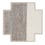 Square Plait rug Gan Rugs Ivory 167184