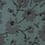 Papier Peint Metal Velvet Flower and Lin Flamant Bottle Green 18009