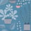 House Plants Wallpaper MissPrint Turquoise MISP1175