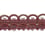 Geflecht Gimpe Antica 35 mm Houlès Lie de vin 32425-9530