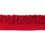 Plaza looped fringe Houlès Grenat 33015-9500