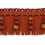 Frange moulinée Palais Royal Houlès Rouge 33097-9350