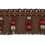 Frange moulinée Palais Royal Houlès Rouge/Chocolat 33097-9580