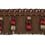 Palais Royal Bullion fringe Houlès Rouge/Chocolat 33097-9580