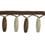 Lounge beaded fringe Houlès Chocolat 33269-9880