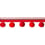 Opale bobble fringe Houlès Rouge 33278-9500