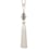 Onyx Metal tassel tieback 115cm Houlès Argent 35624-9920