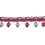 Palais Royal 4 cm Beaded fringe Houlès Rouge/Granite 33098-9491