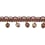 Palais Royal 4 cm Beaded fringe Houlès Rouge/Chocolat 33098-9580