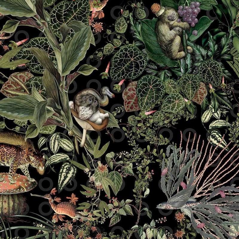 Menagerie of Extinct Animals Wall covering - Arte