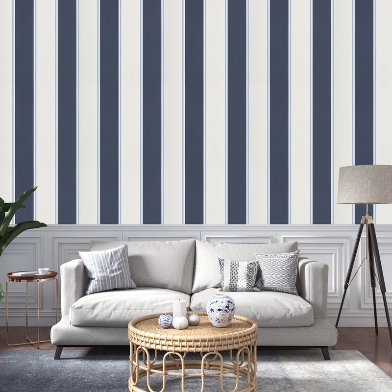 Mapleton Stripe Wallpaper - Ralph Lauren