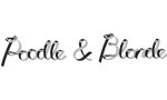 Poodle and Blonde Tissus pour rideaux